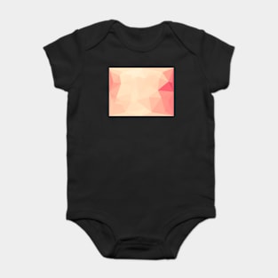 Pink Geometric Pattern Baby Bodysuit